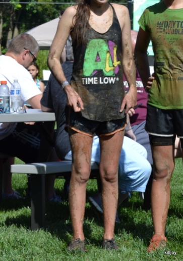 yes, i'm covered in mud; i'd just run a 5k